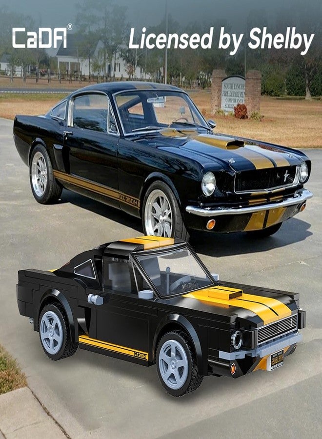 CaDA C51093W Shelby GT350 H Building Block Racing Model, 1:20 Scale, 292 Precision Pieces, High-Performance Aerodynamic Design, Programmable Supercar Track King Collectible - Image 3